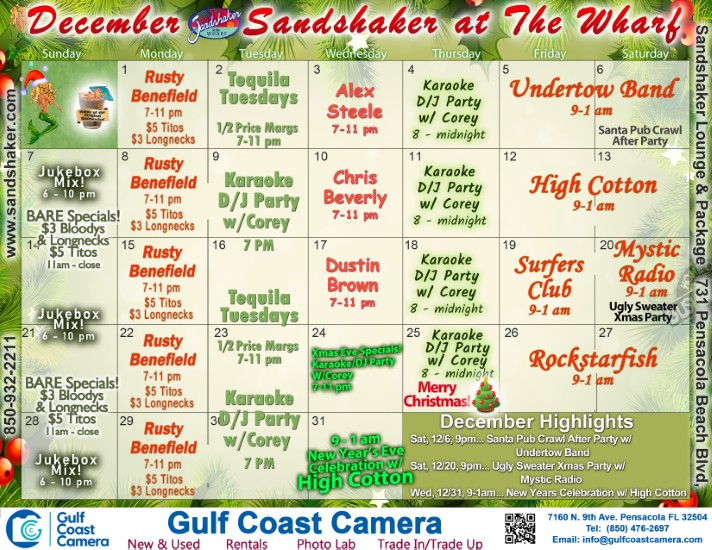 Sandshaker September Calendar